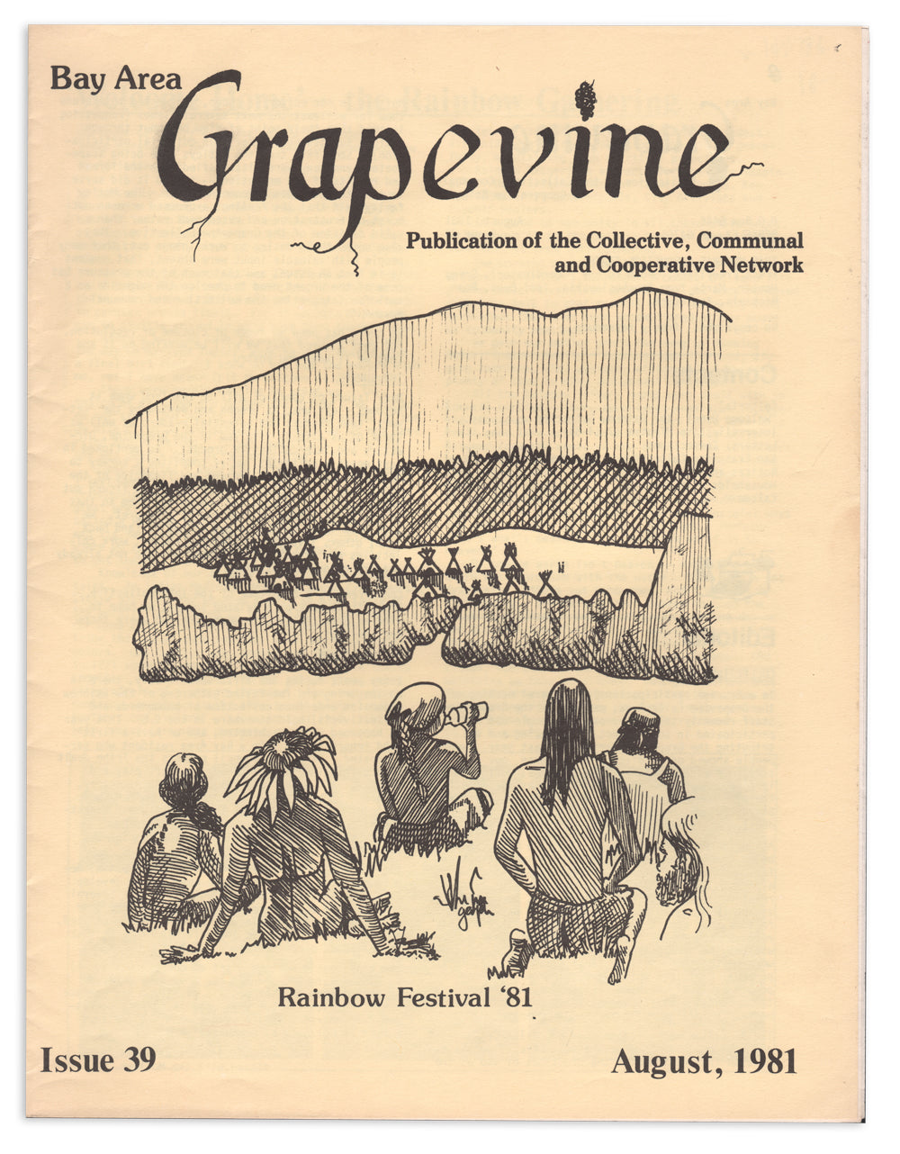 Bay Area Grapevine Issue 89: Rainbow Festival '81 commune newspaper