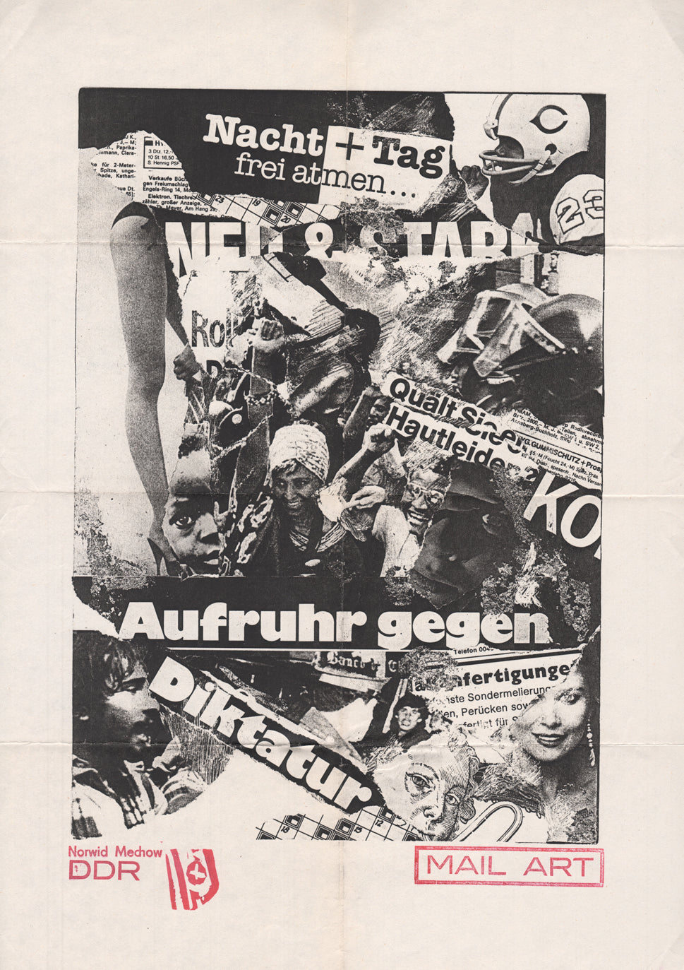[1980s DDR (East German) Mail Art]—B.E.R.M. and Mechow—Two Pieces
