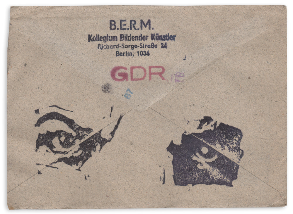 [1980s DDR (East German) Mail Art]—B.E.R.M. and Mechow—Two Pieces