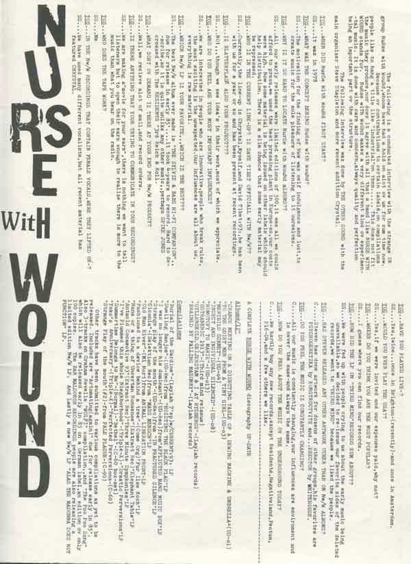 THE OTHER SOUND 6, MAY 1985